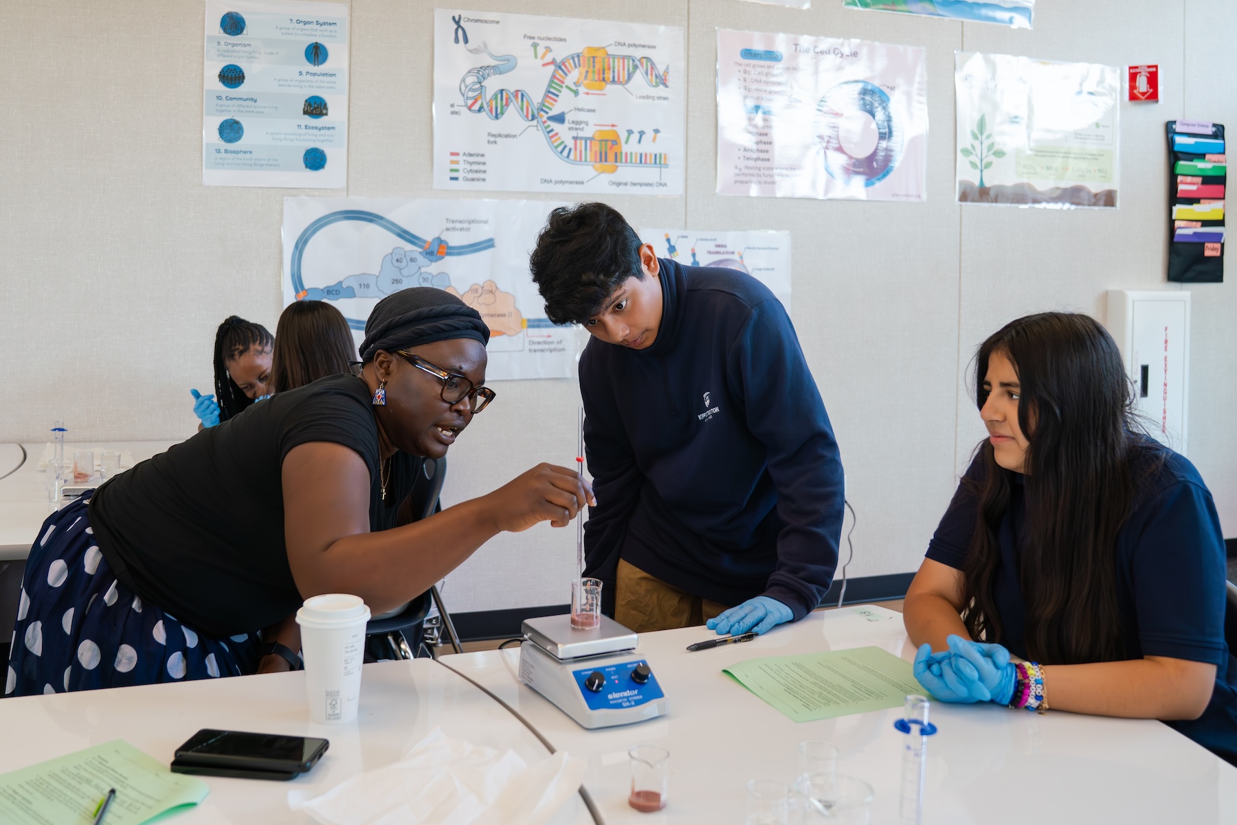 KIPP Stockton HS science classroom
