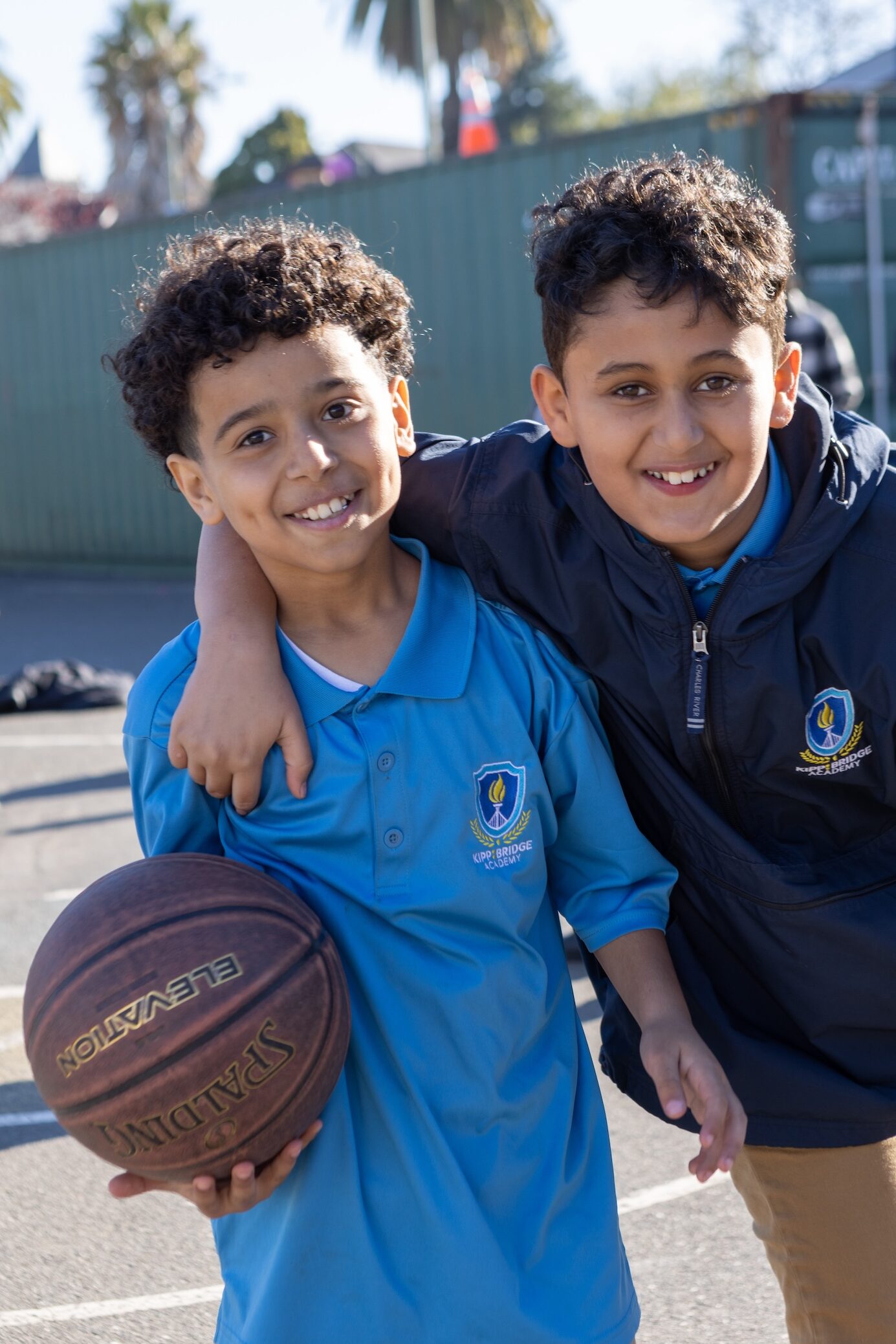 KIPP Bridge Academy students on the playground